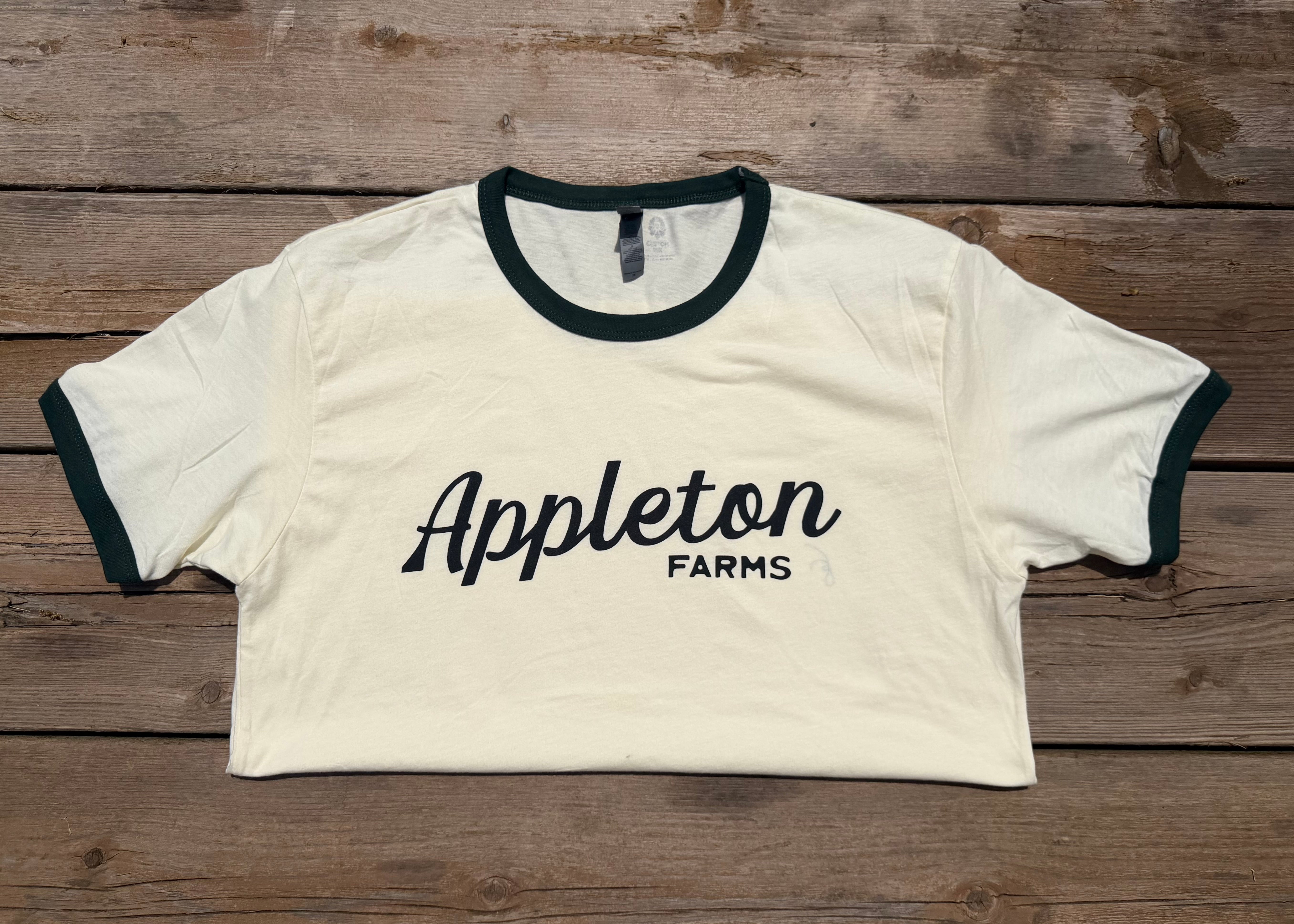 Appleton Farms - Cream & Forest - Classic Ringer T-Shirt