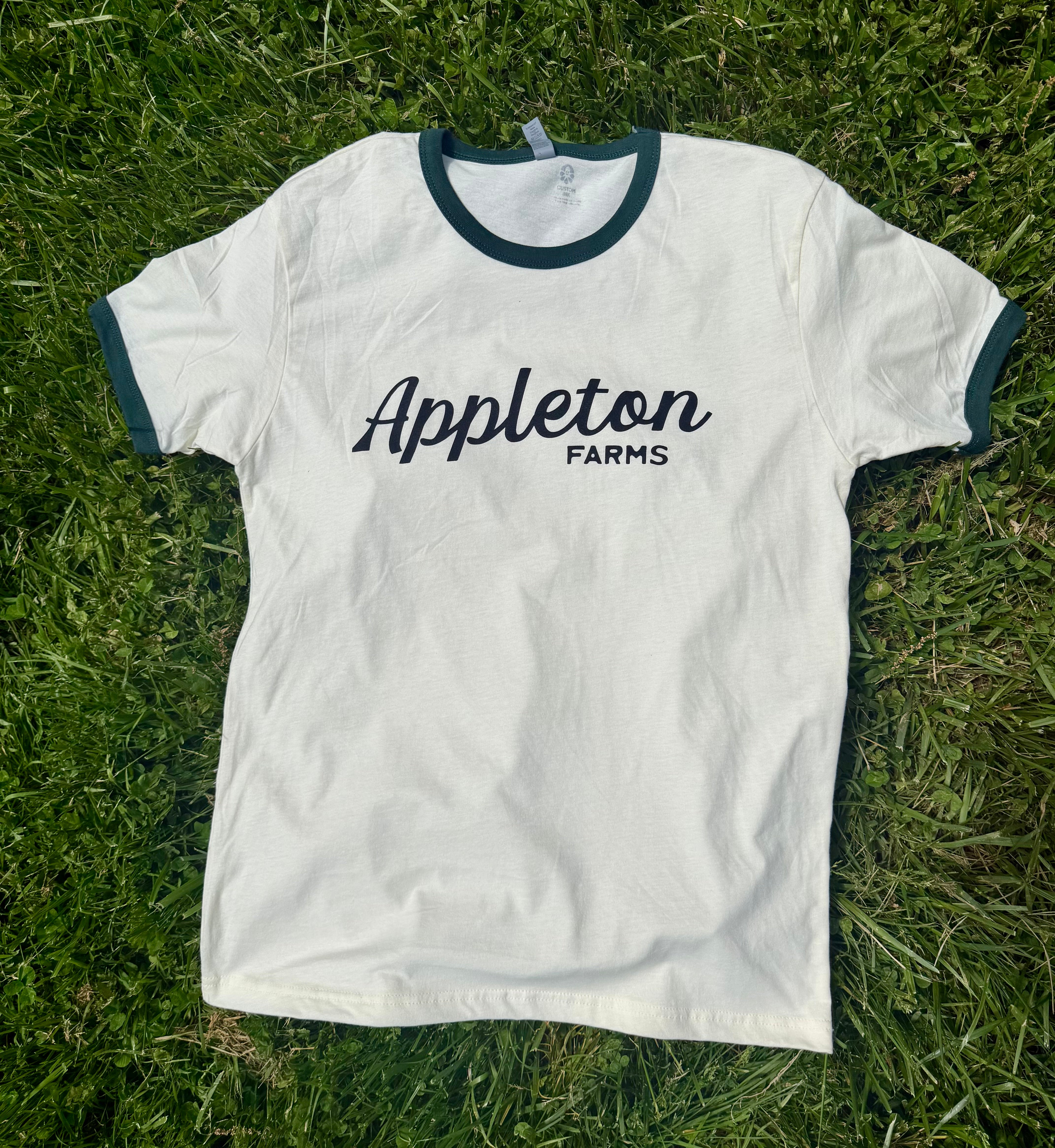 Appleton Farms - Cream & Forest - Classic Ringer T-Shirt