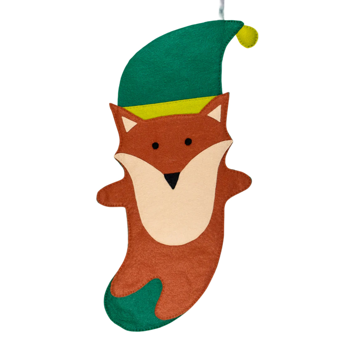 Holiday Fox Stocking Sewing Kit