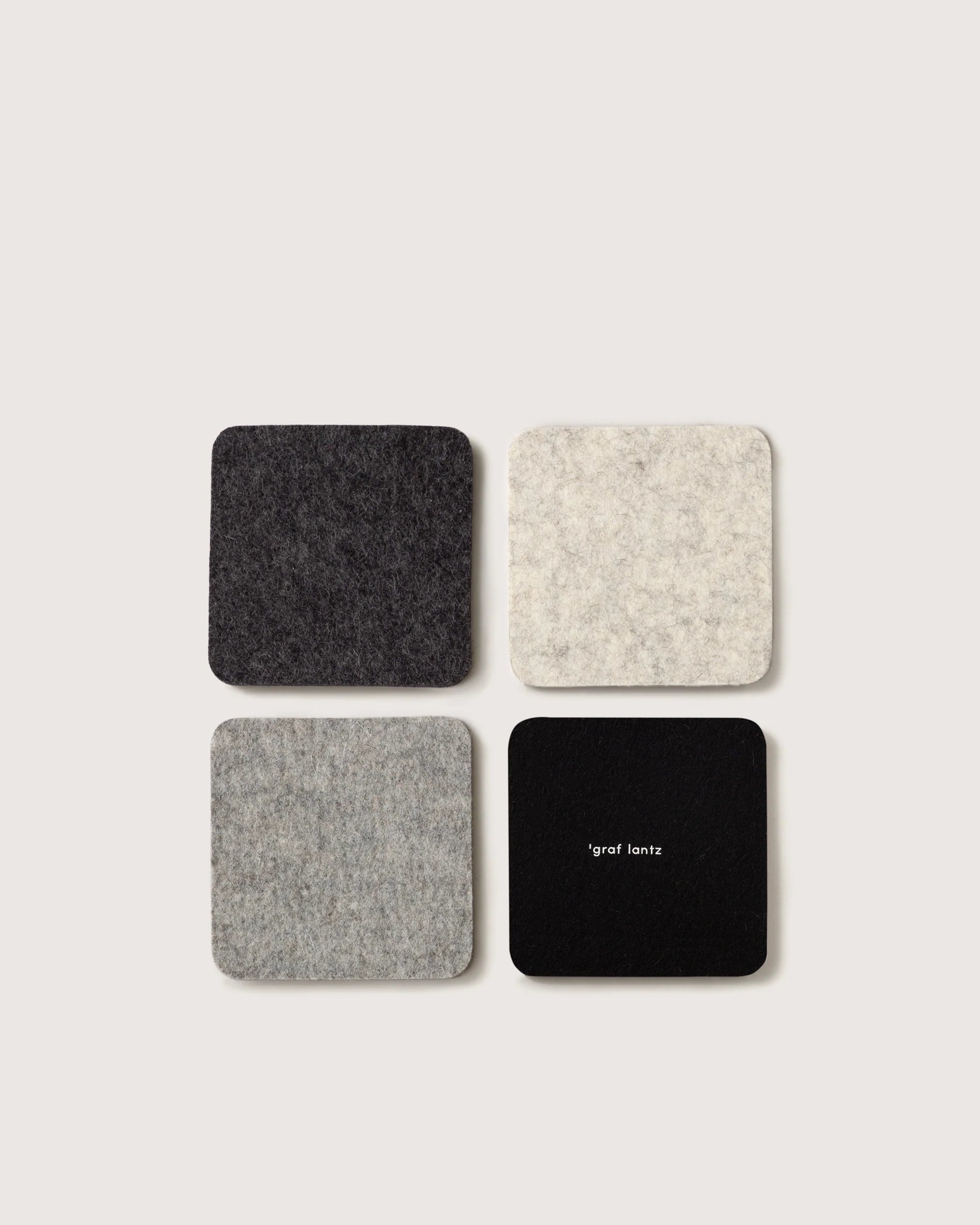 Bierfllzl Merino Wool Felt Coaster 4-pack