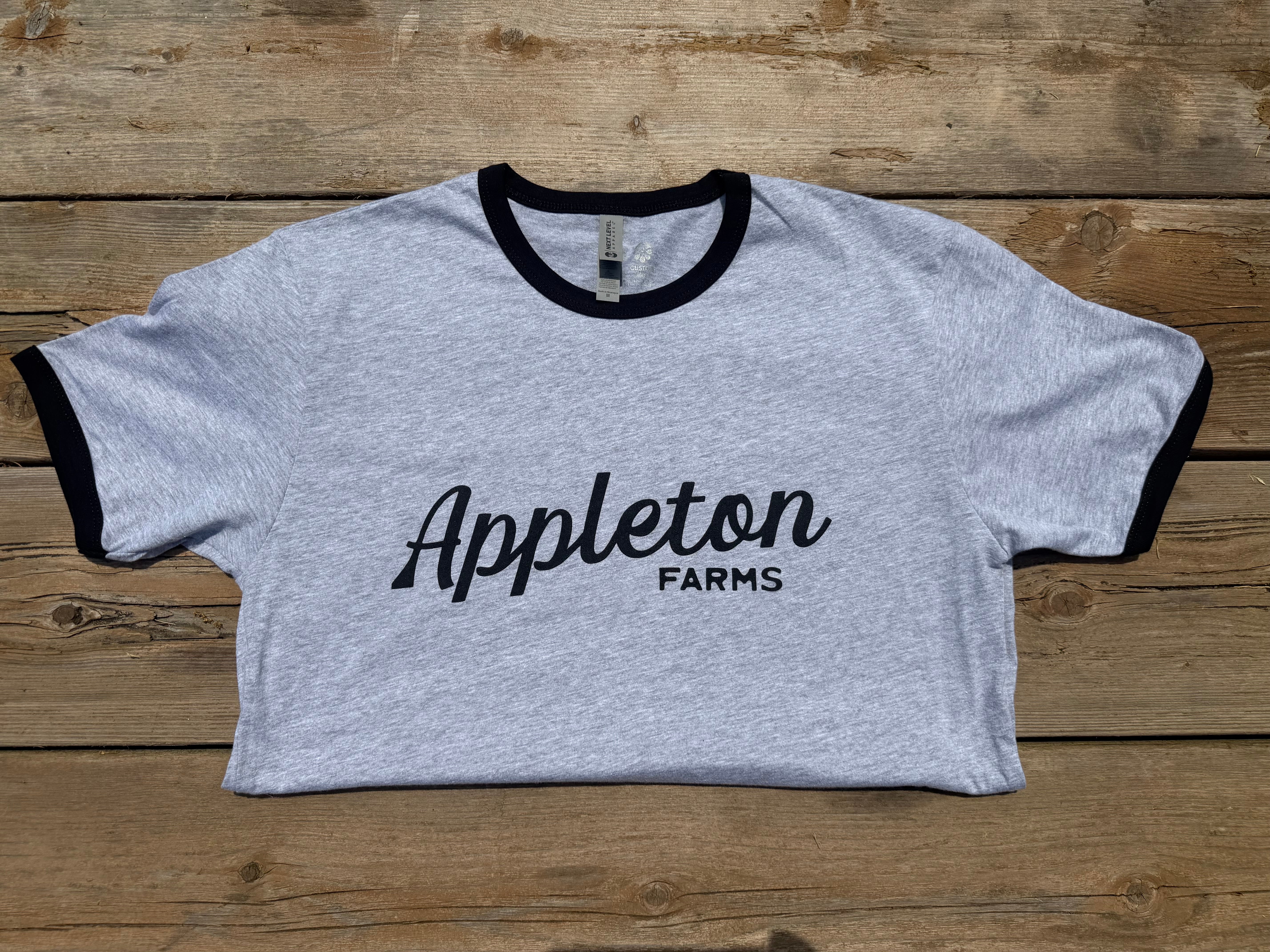 Appleton Farms - Heather Grey and Black - Classic Ringer T-Shirt