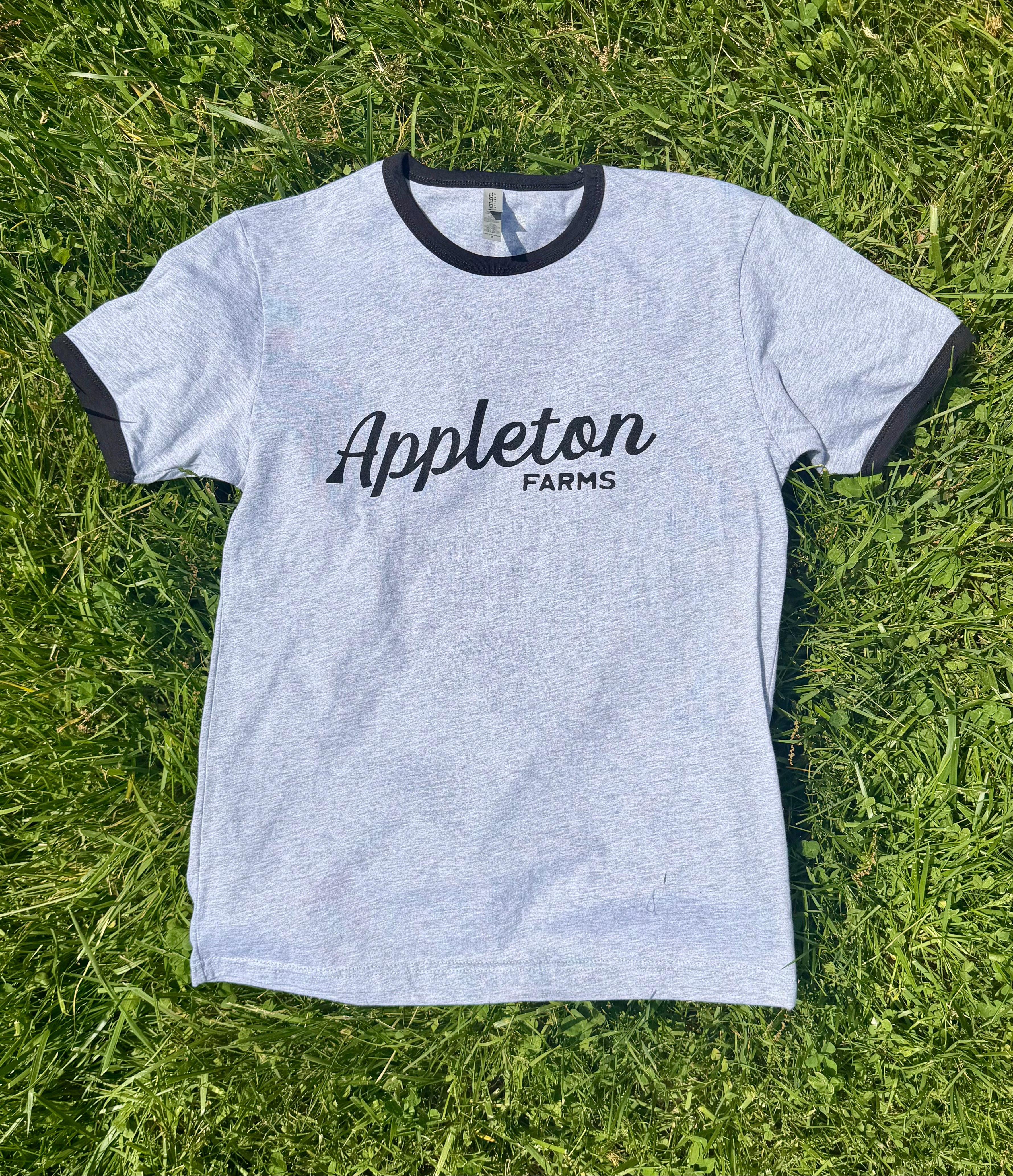 Appleton Farms - Heather Grey and Black - Classic Ringer T-Shirt