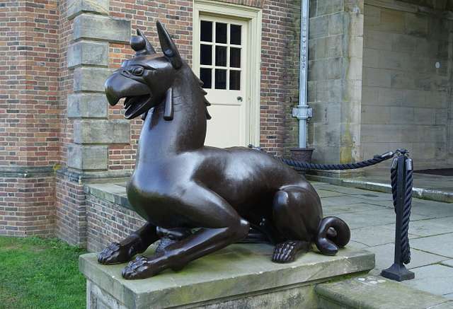 Pewter Griffin Guardian Bell