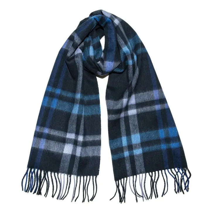 Pure Wool Tartan Check Scarf - CH