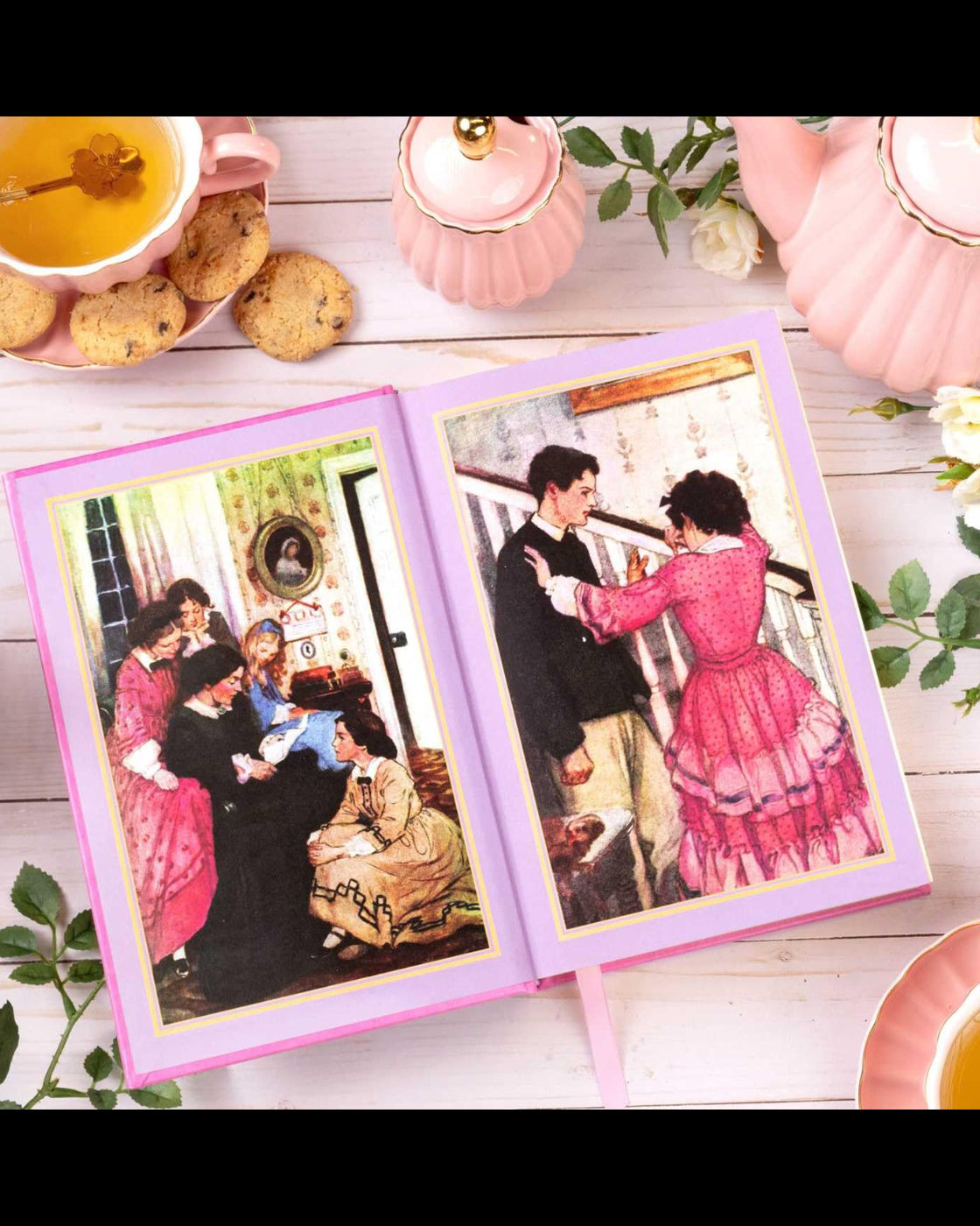 Little Women Collection - Pink Leather Bound