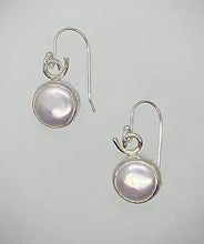 Load image into Gallery viewer, Sterling Freshwater Coin Pearl Earrings
