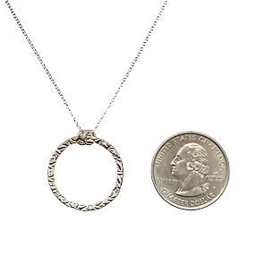 Circle Necklace - Sterling Silver