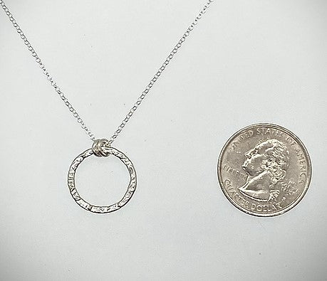 Circle Necklace - Sterling Silver