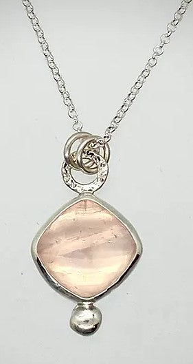 Rose Quartz Bauble Necklace