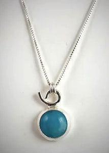 Small Sterling Amazonite Necklace
