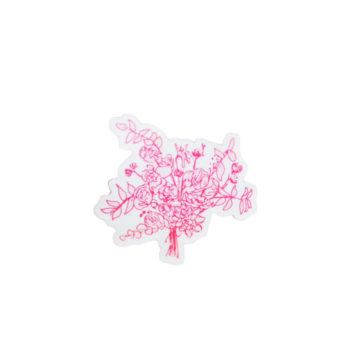 Pink Flower Bouquet Sticker