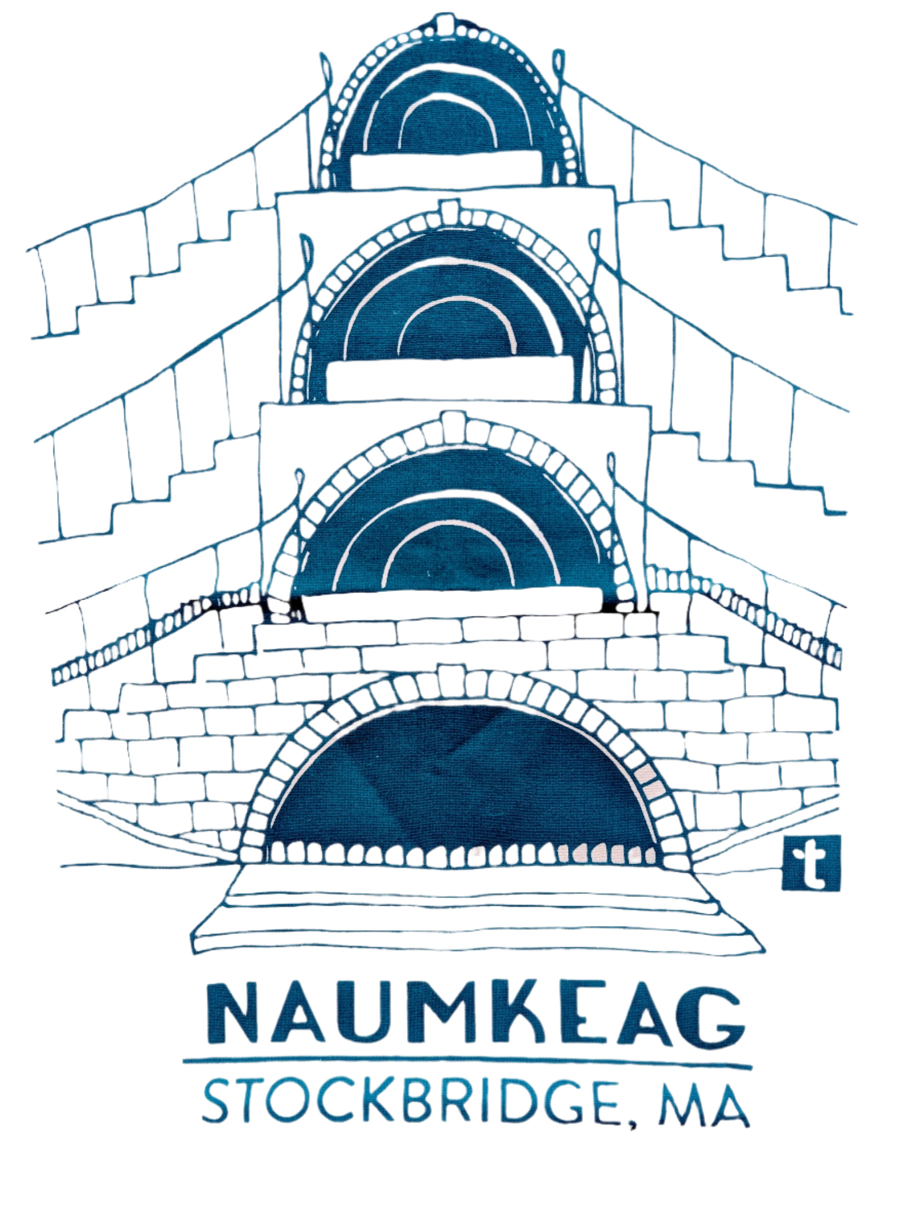 Naumkeag Blue Steps Tea Towel