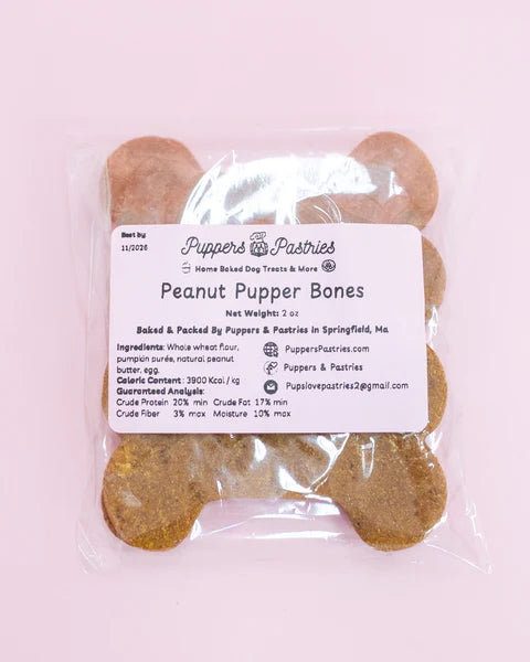 Puppers & Pastries Dog Bones 2 oz Packs