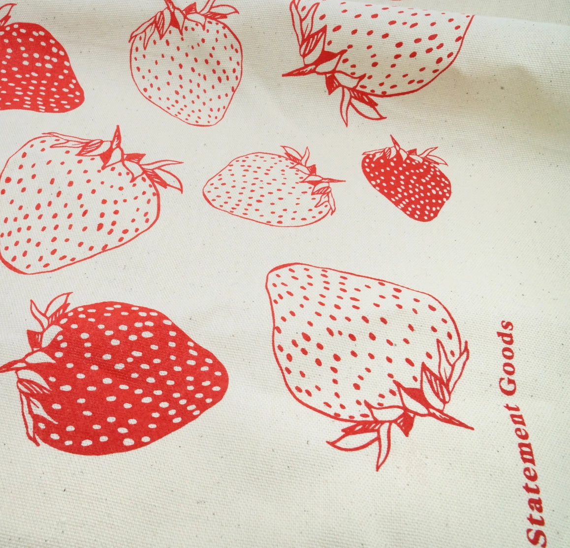 Strawberry Print Tea Towel