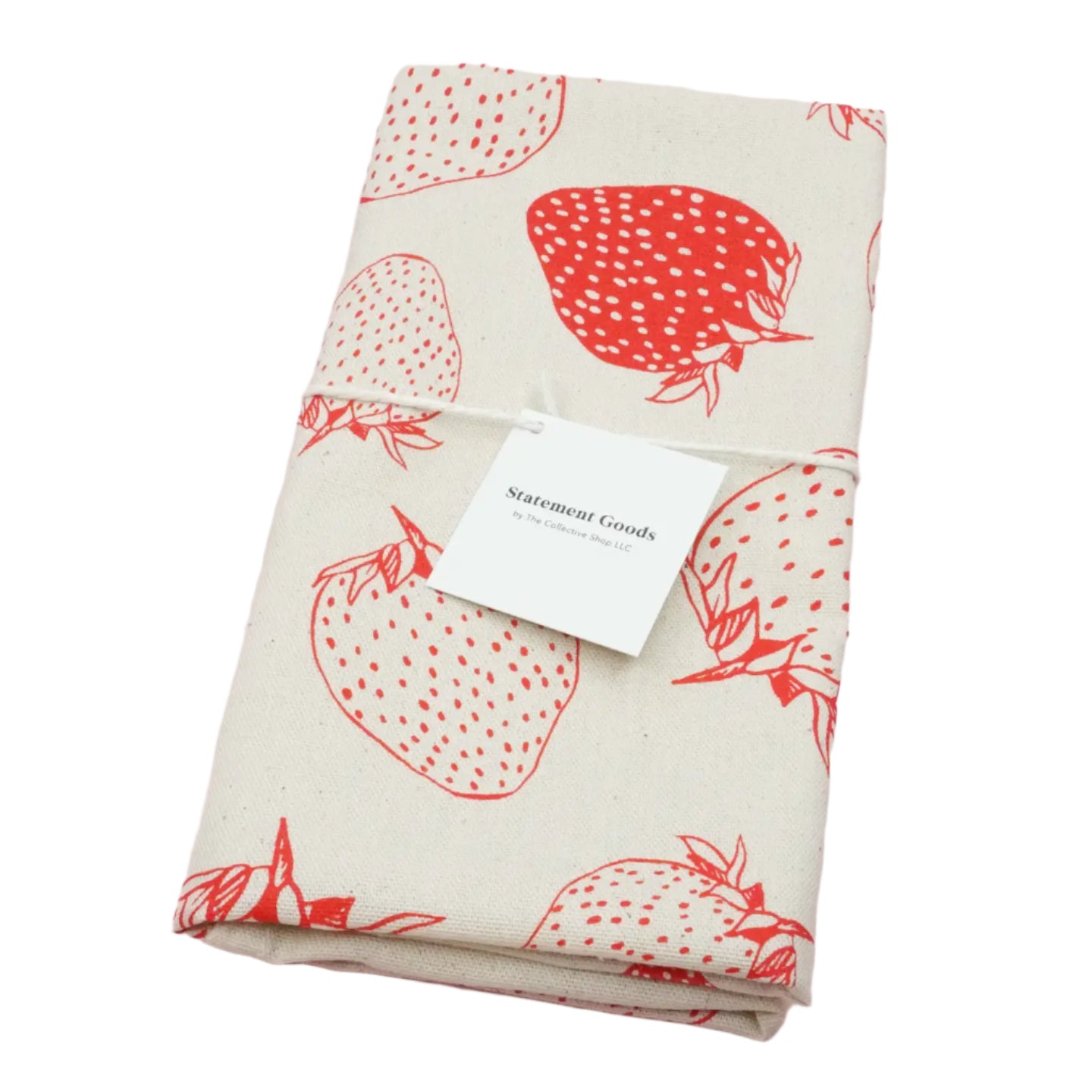 Strawberry Print Tea Towel