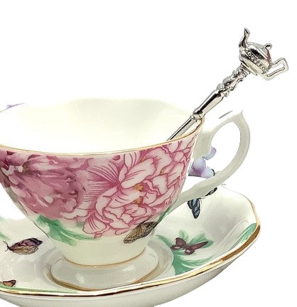 Silver Plated Teaspoons with Teapot Handles