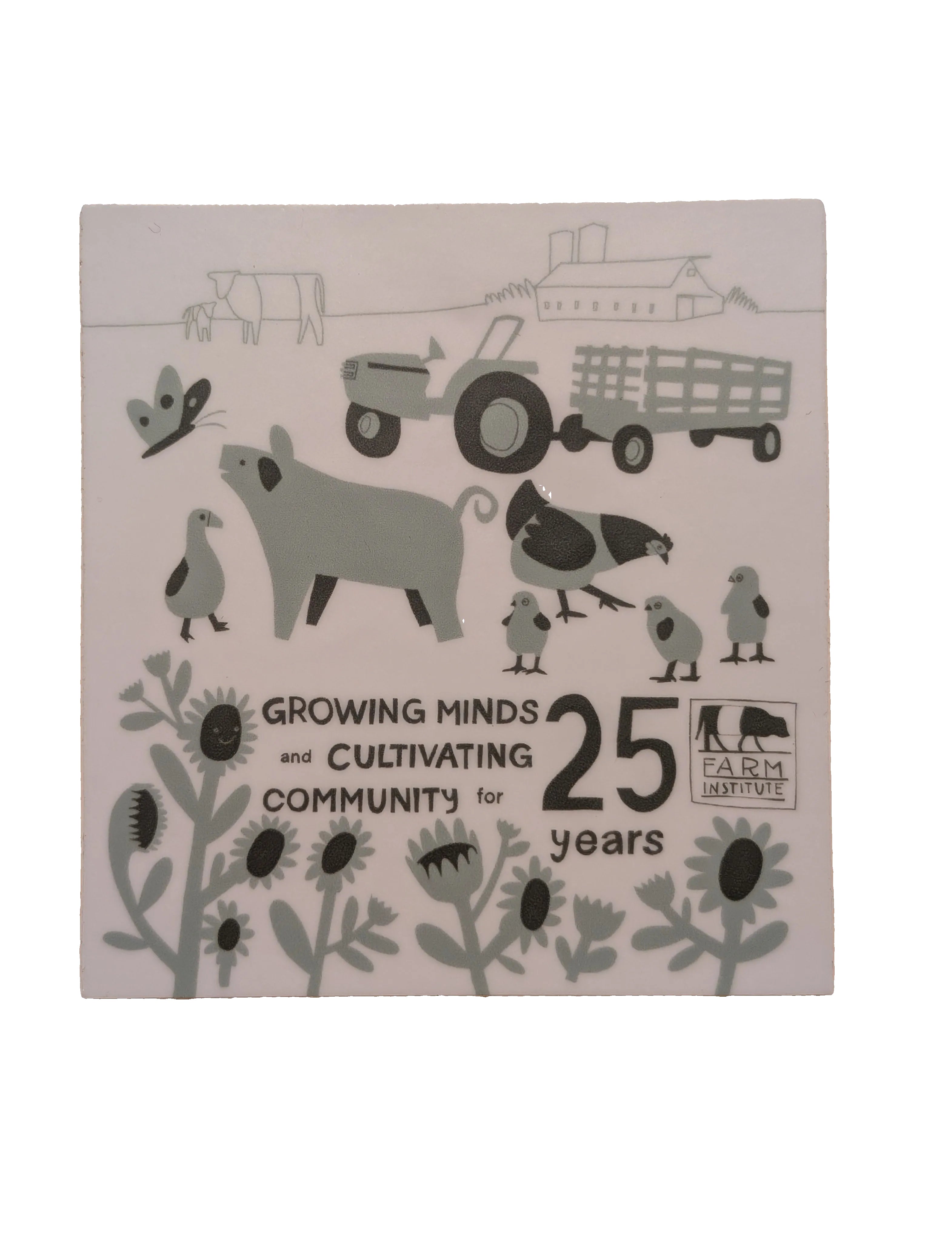 The Farm Institute 25th Anniversary Sticker