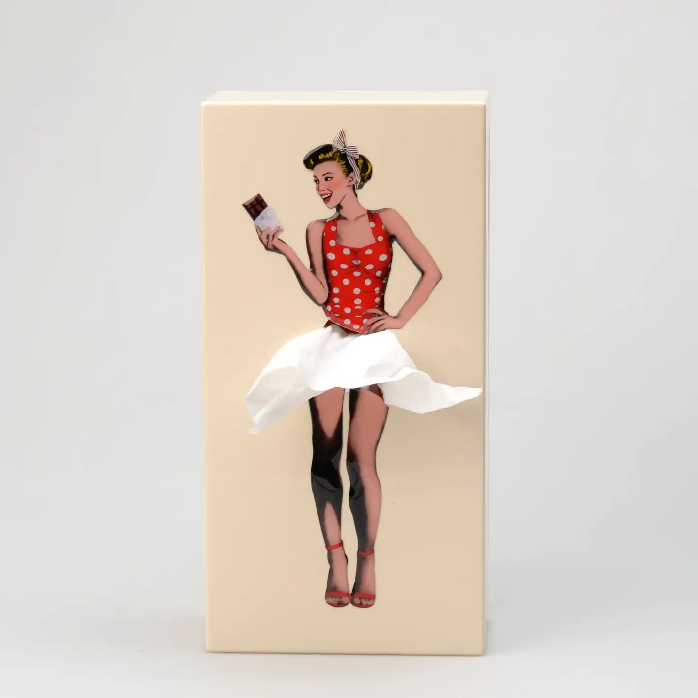 Flying Skirt Tissue Box