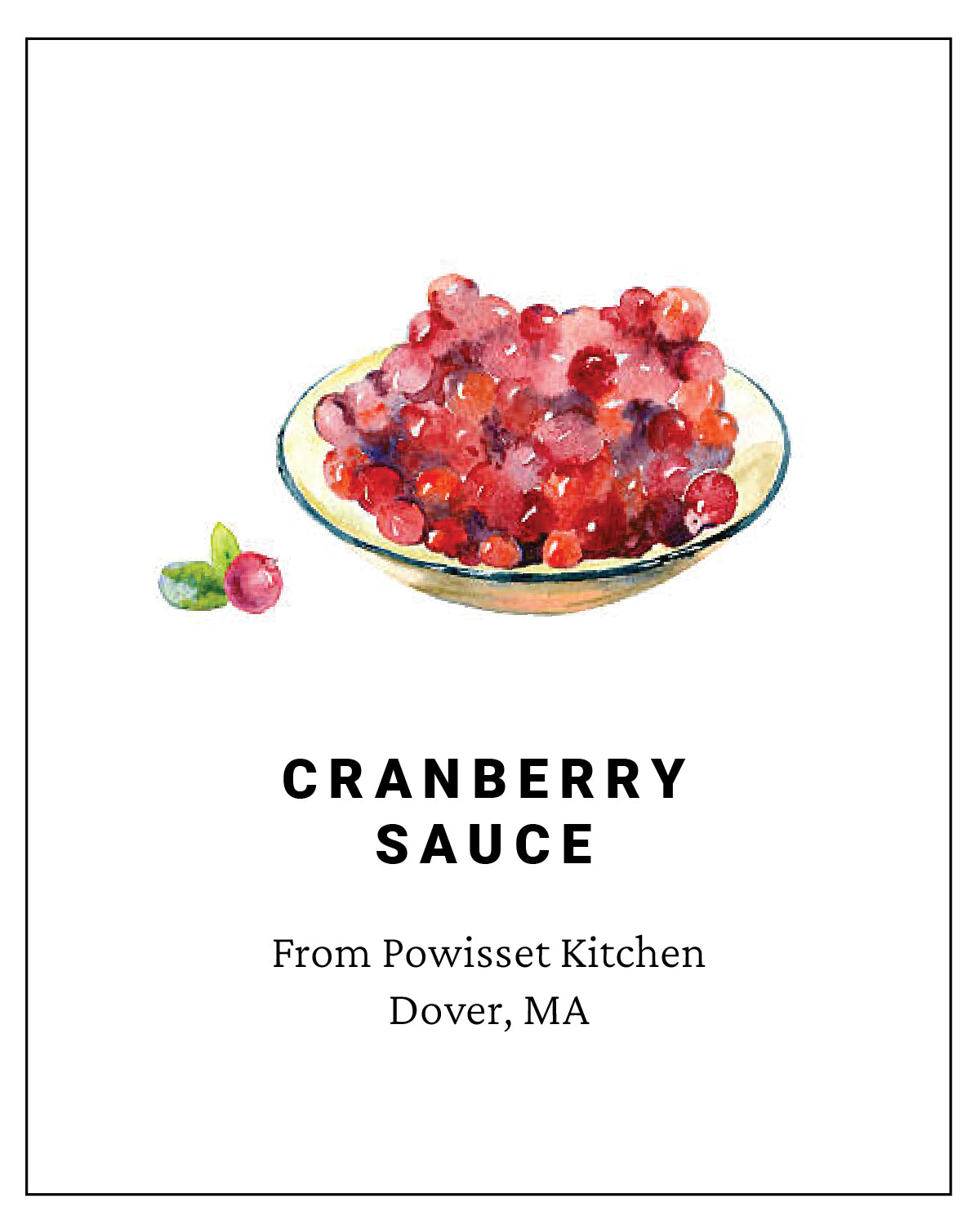 Powisset - Thanksgiving Cranberry Sauce