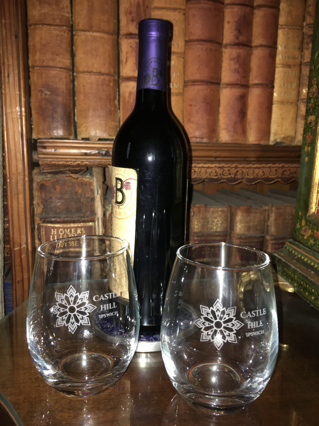 Castle Hill Snowflake Stemless Wine Glass