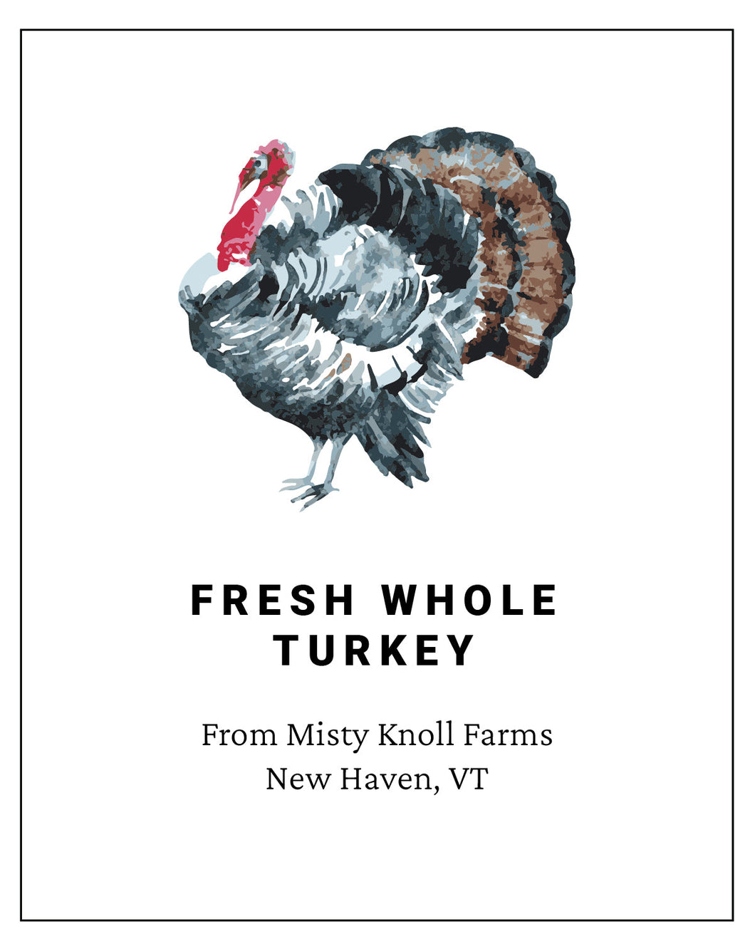 Powisset - Thanksgiving Whole Turkey Order for Pickup
