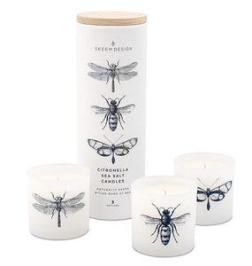 Citronella + Sea Salt Votive Candle Set