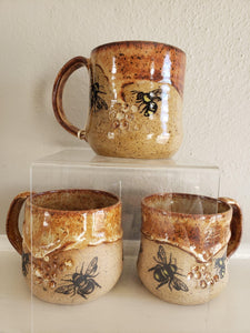 Honey Bee Mugs Stoneware - Center Ceramics