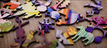 Load image into Gallery viewer, Mosaic Puzzles  - Animal Jumble Wooden Puzzle
