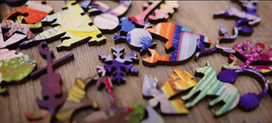 Mosaic Puzzles  - Animal Jumble Wooden Puzzle