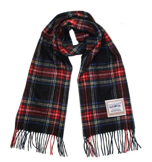 Pure Wool Tartan Check Scarf - CH